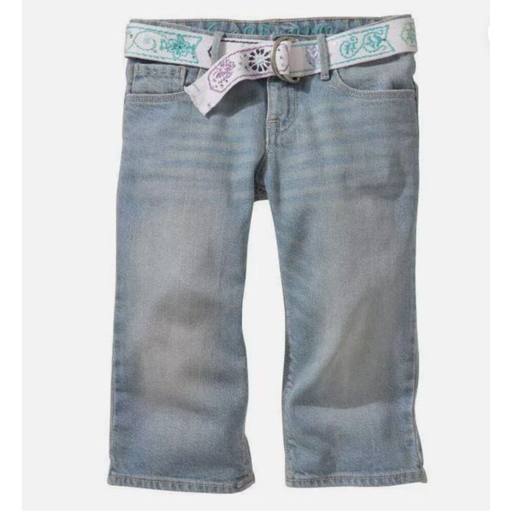 NEW Gap Kids Girls Jeans 6 Capris Shorts Cropped Denim pants Pedal Pushers belt